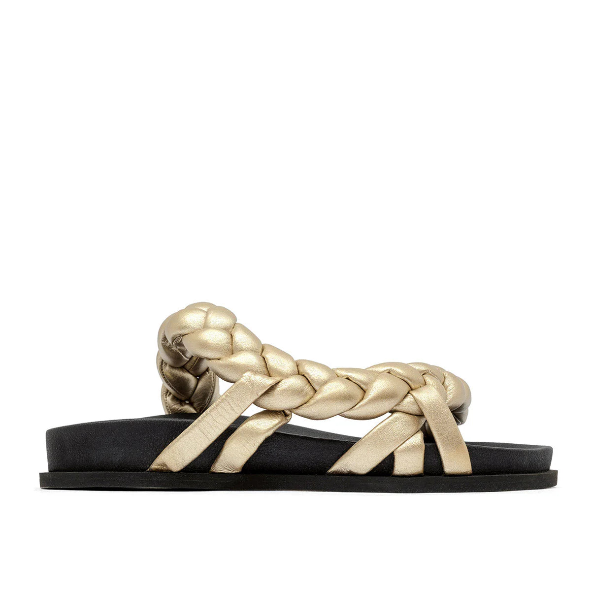 Corinna gold sandals