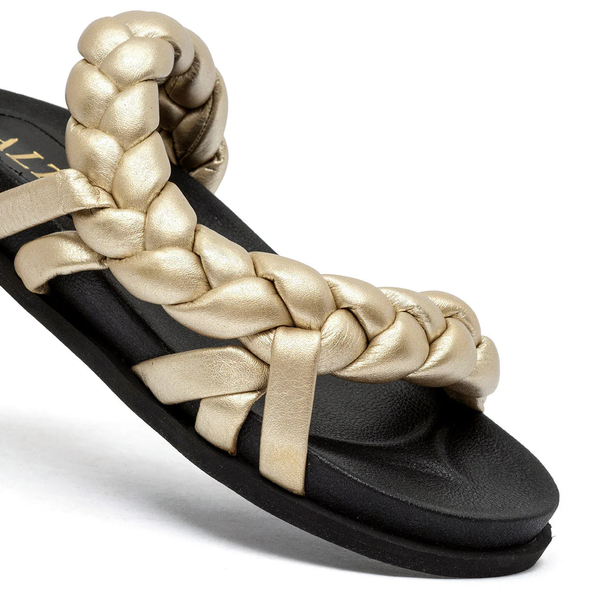 Corinna gold sandals