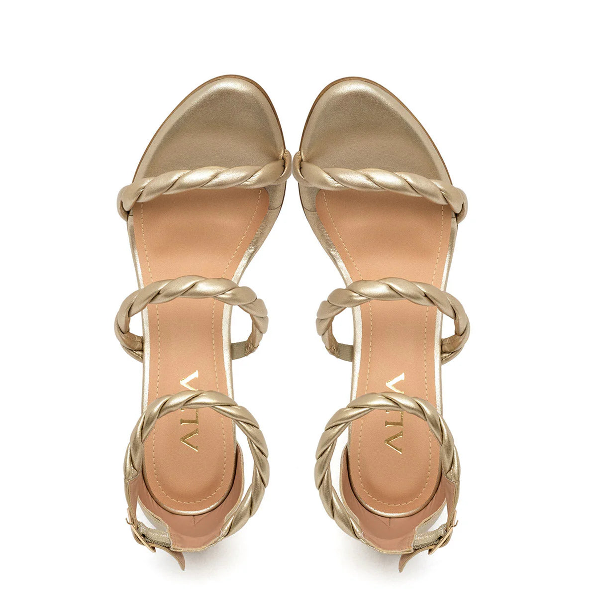 Salmma gold sandalia