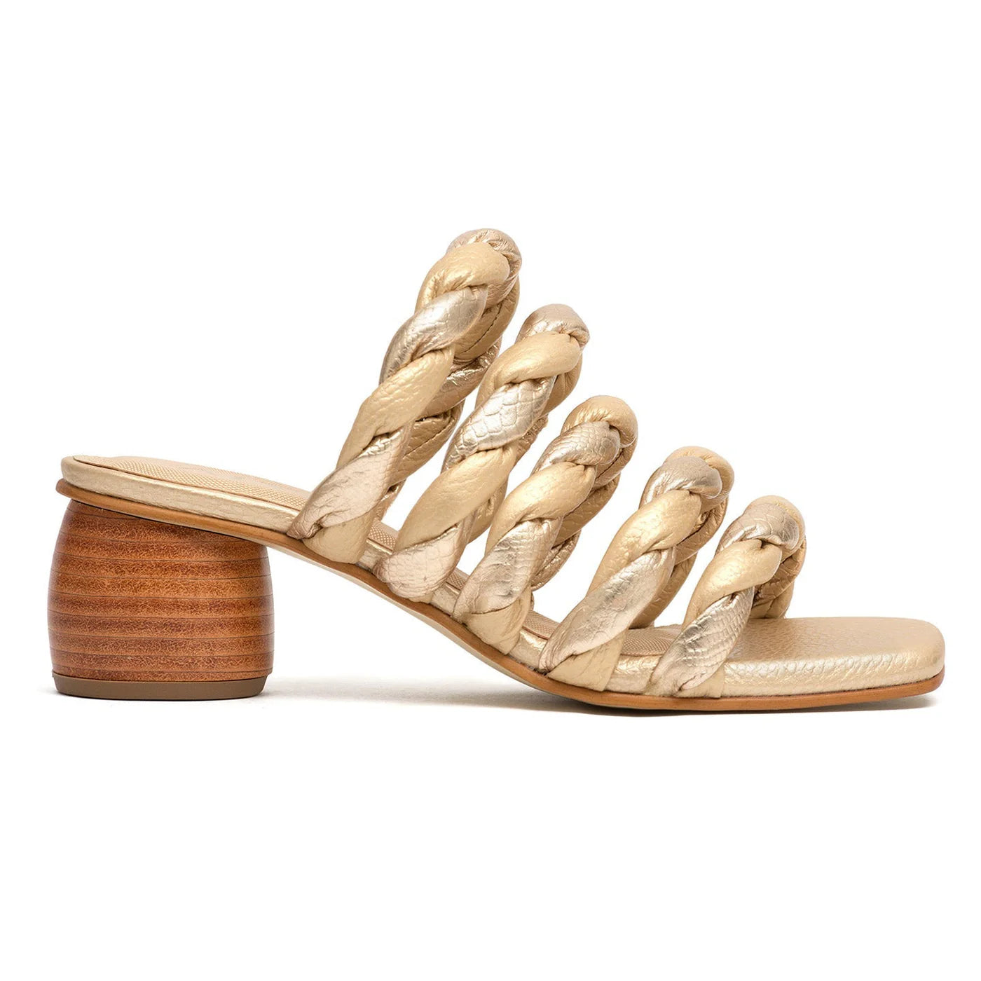 Zylvie gold sandals