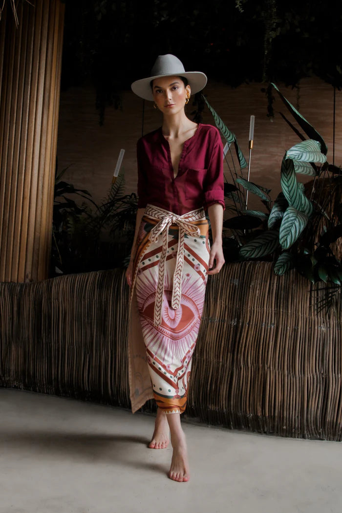 Sari nazar skirt dress