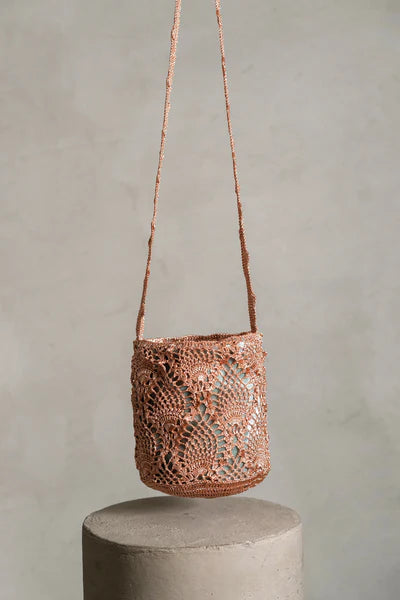 Seashells rose gold backpack