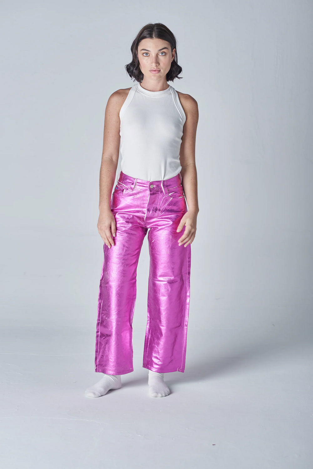 Shiny wide jean 009