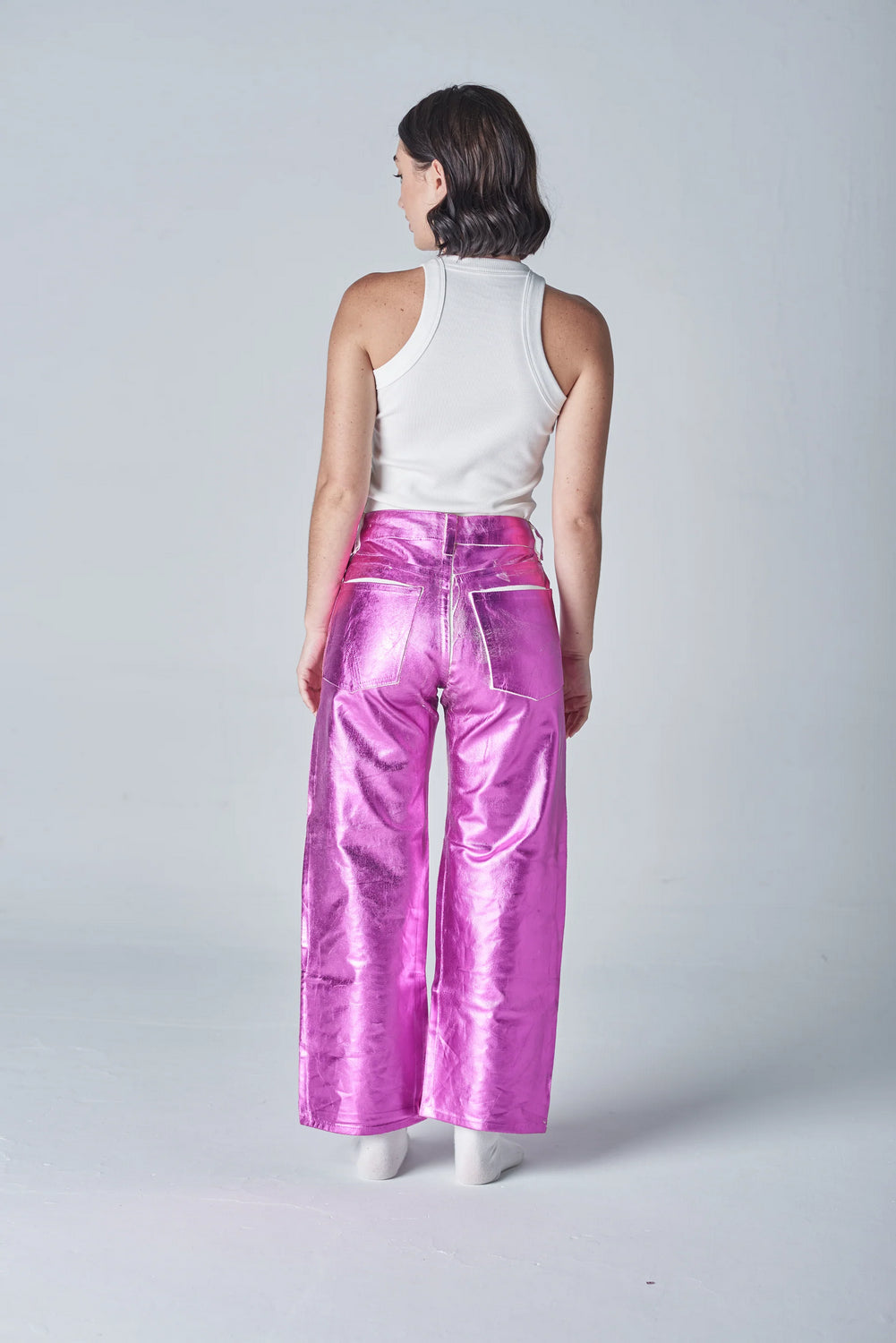 Shiny wide jean 009
