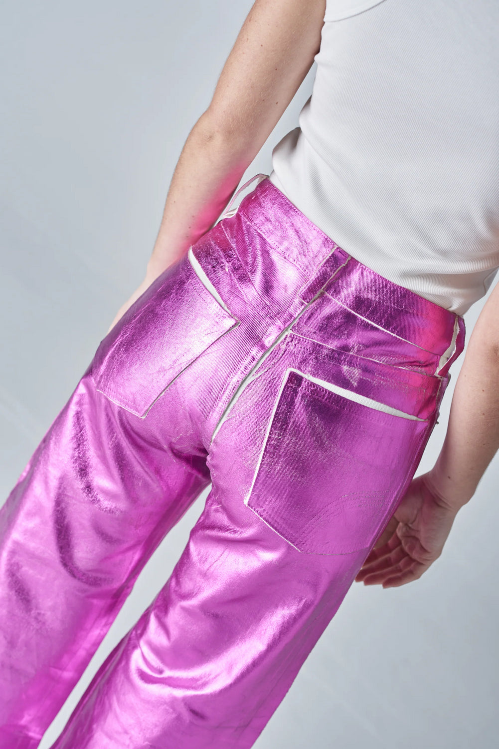 Shiny wide jean 009