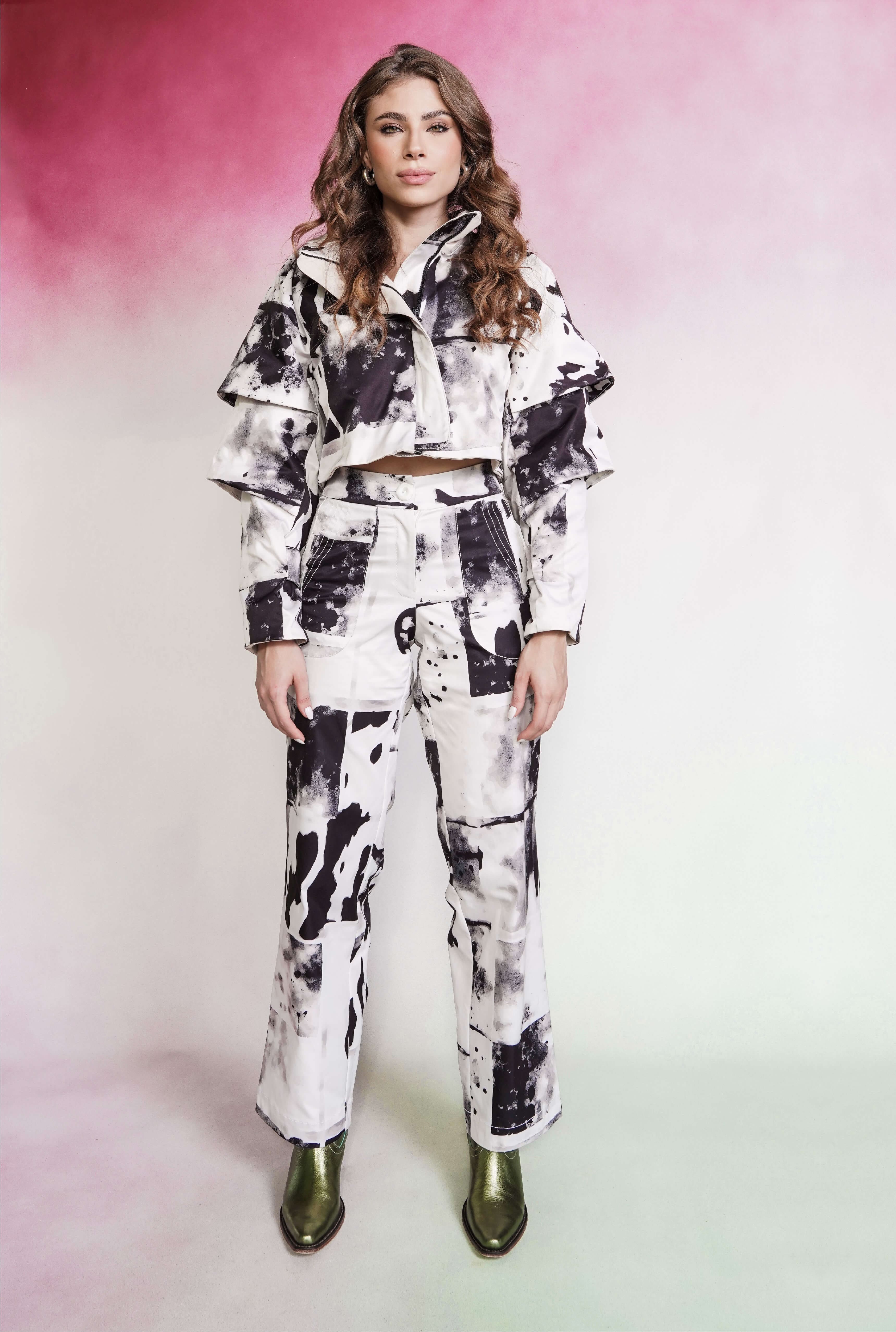 Steak print jacket