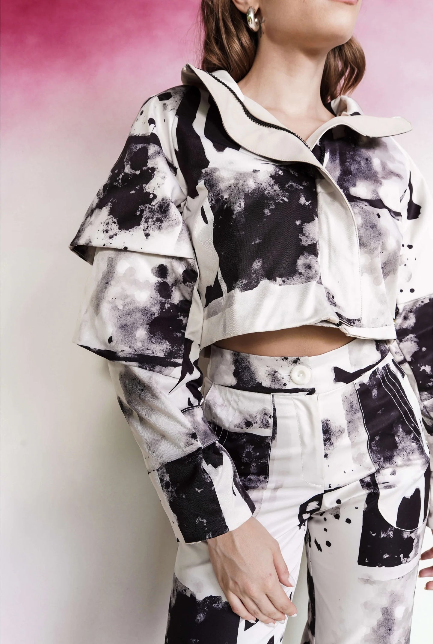 Steak print jacket