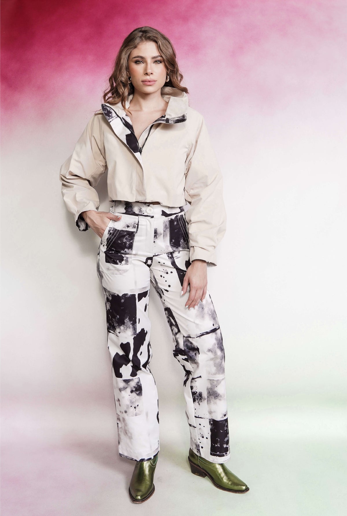 Steak print jacket