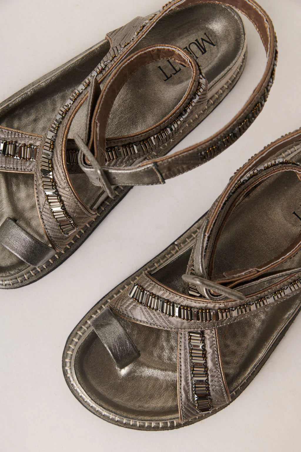 Victoriana gold sandal
