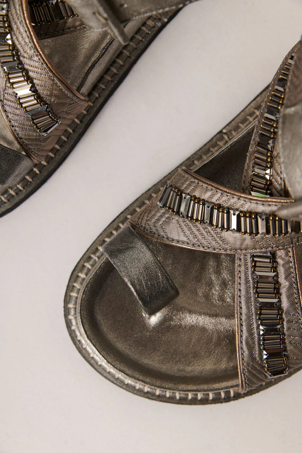 Victoriana gold sandal