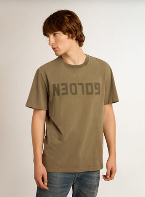 Camiseta Golden M's Regular Distressed Cotton