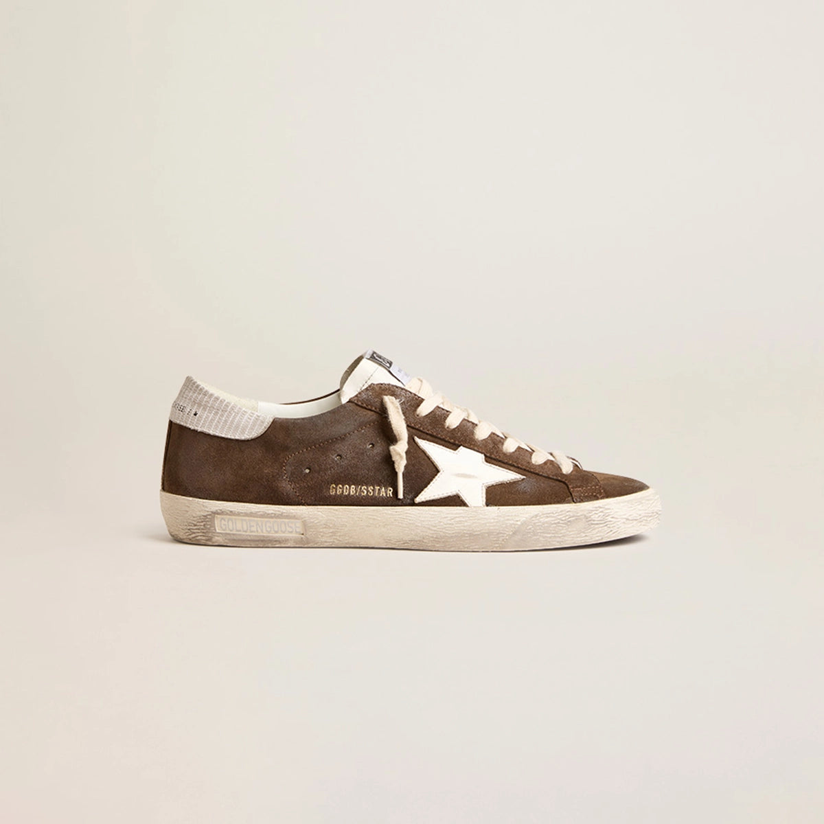 Tenis Golden Goose Super-Star List Suede Upper Leather Star Hombre