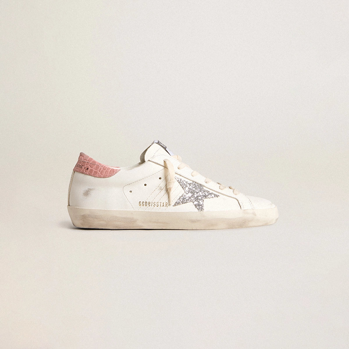 Tenis Golden Goose Super-Star Leather Glitter Star Coco Print