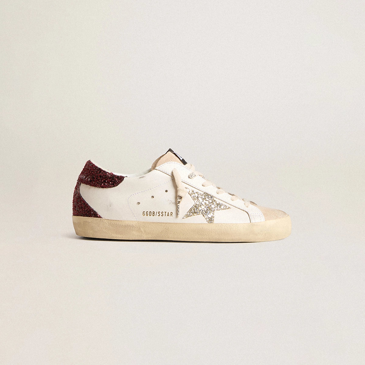 Tenis Golden Goose Super-Star  Leath Glitter Star Spur Suede Mujer