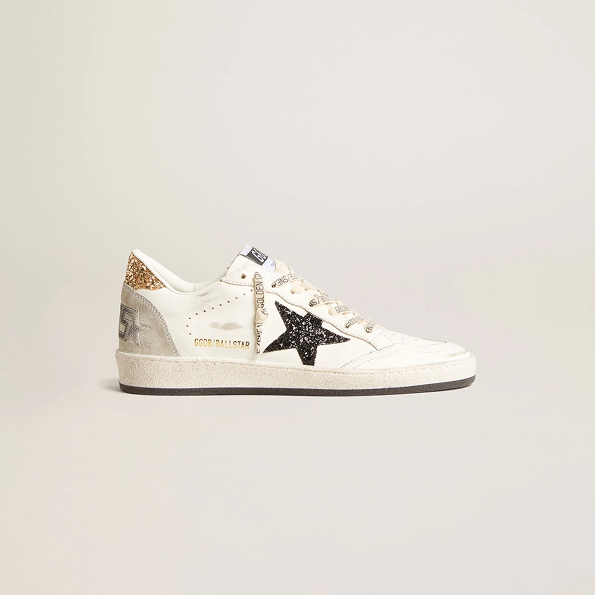 Tenis Golden Goose Ballstar Leather Glitter Star Suede Spur Mujer