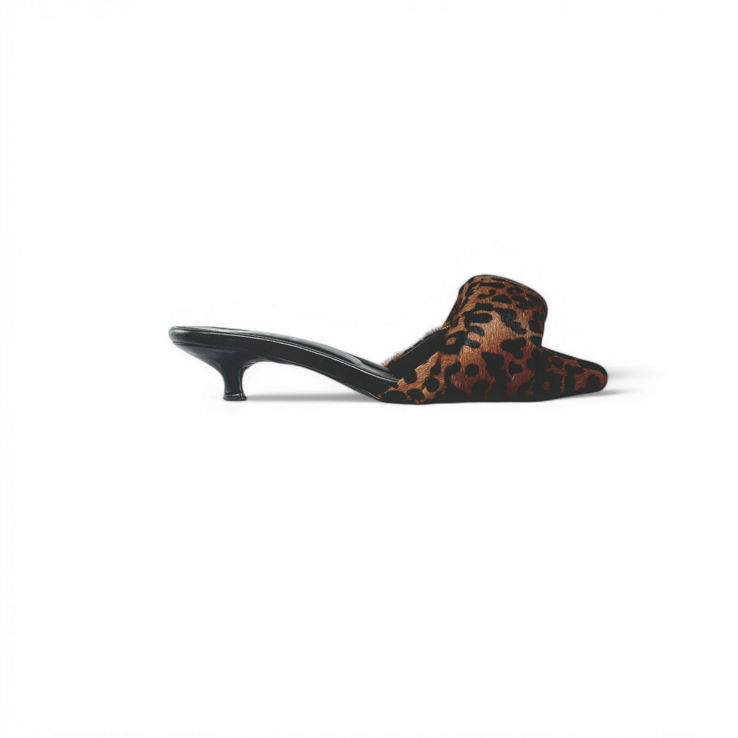 Animal print heel