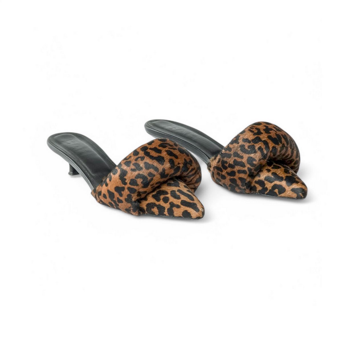 Animal print heel