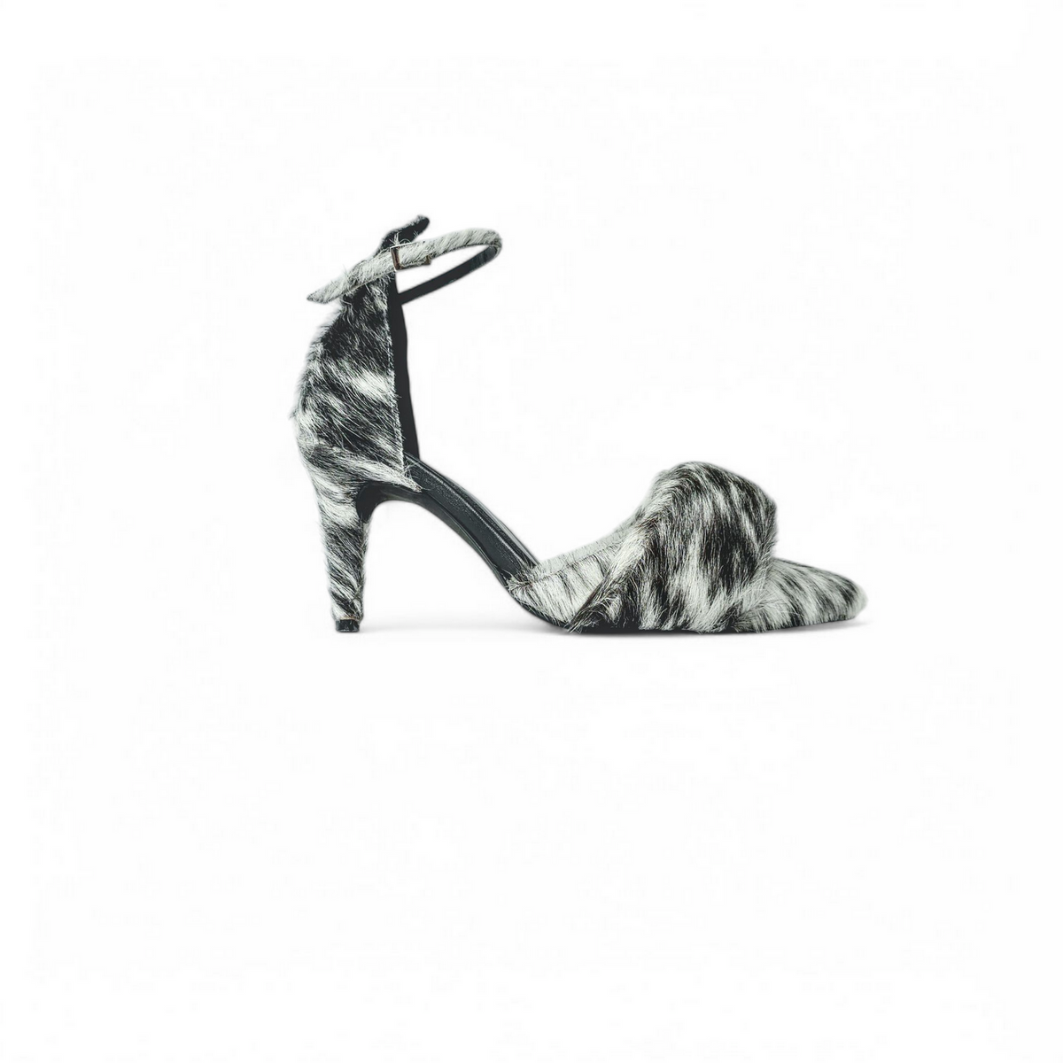 Cow print heel