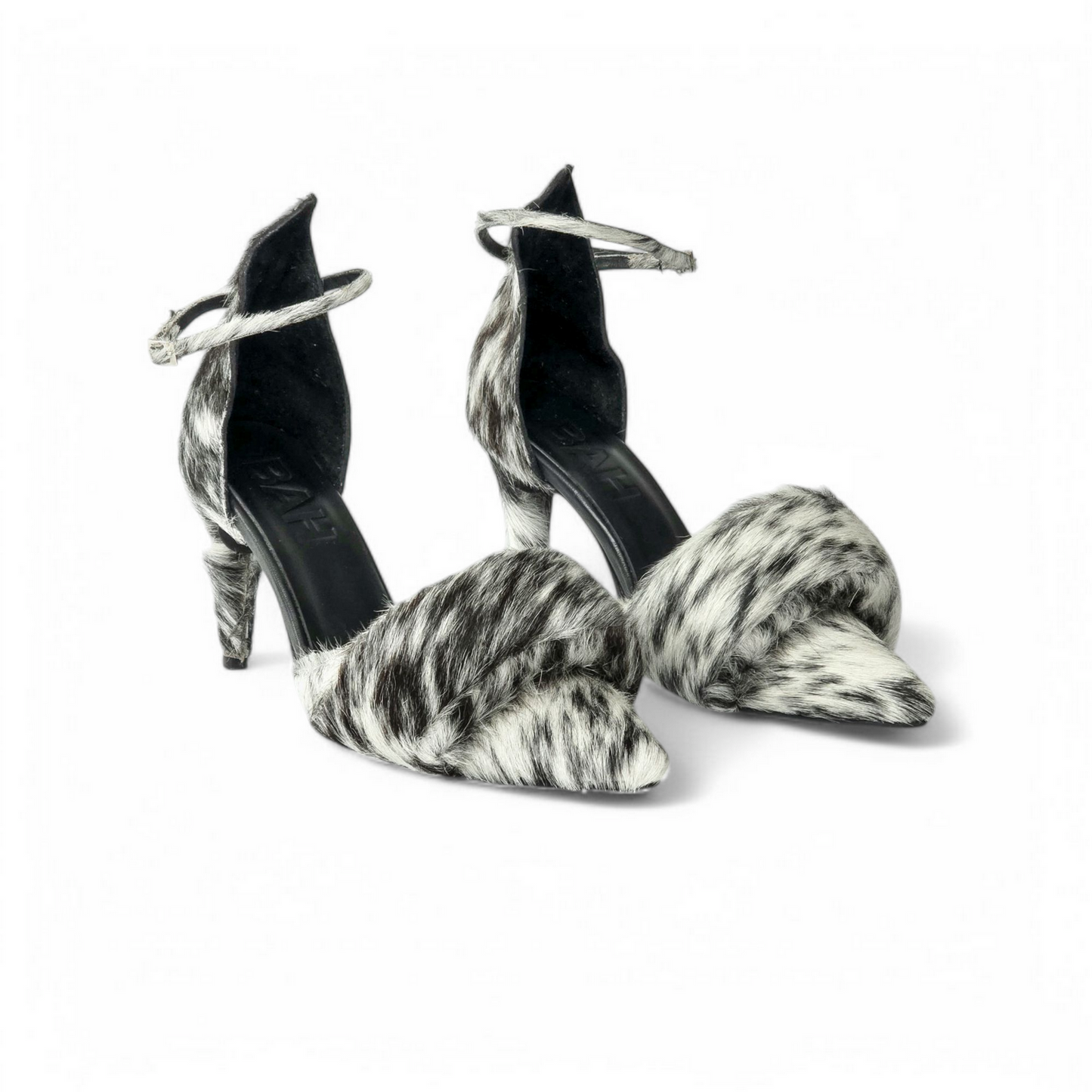 Cow print heel