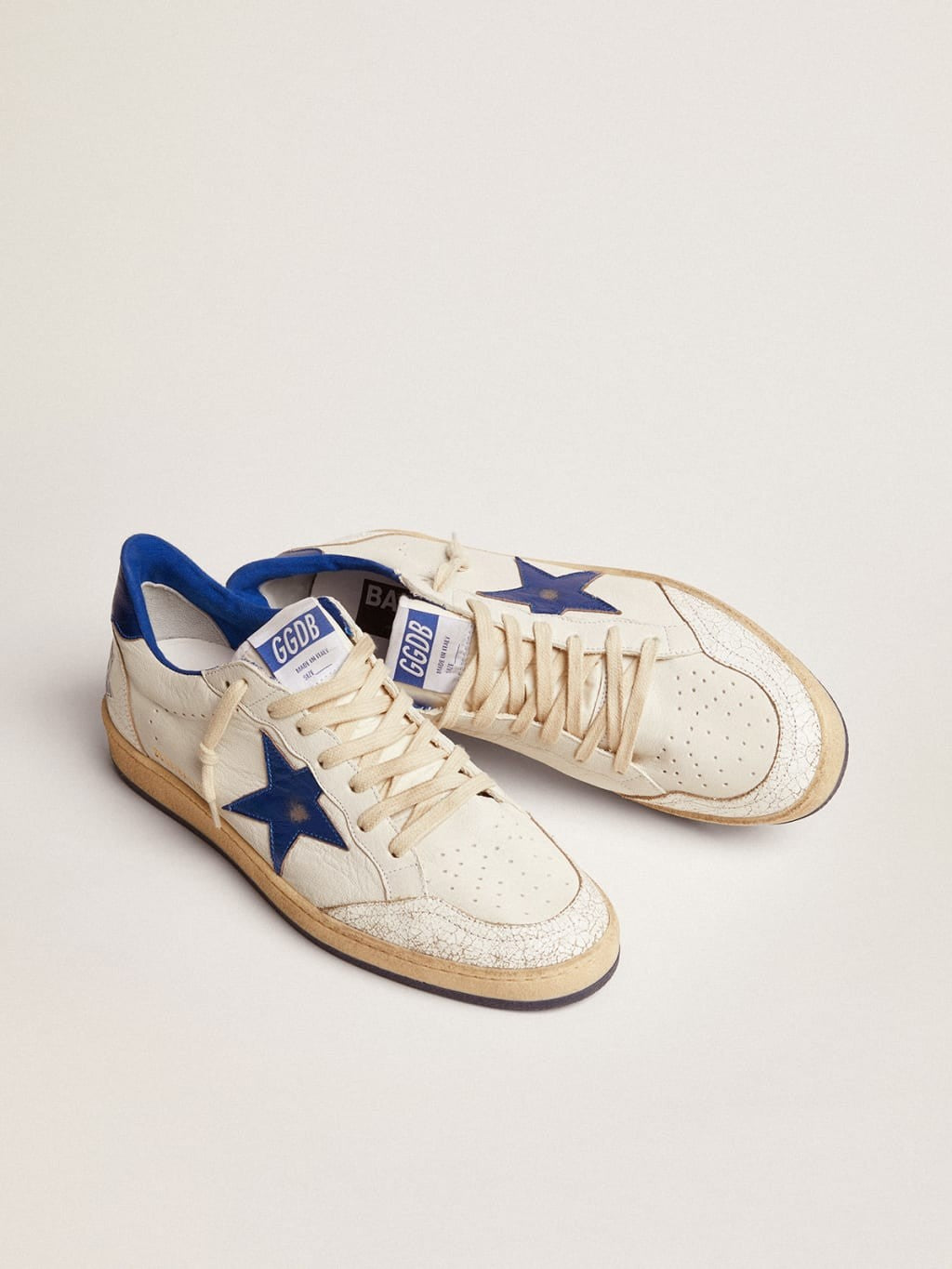 Tenis Golden Goose Ball Star Nappa Upper Laminated Star Hombre