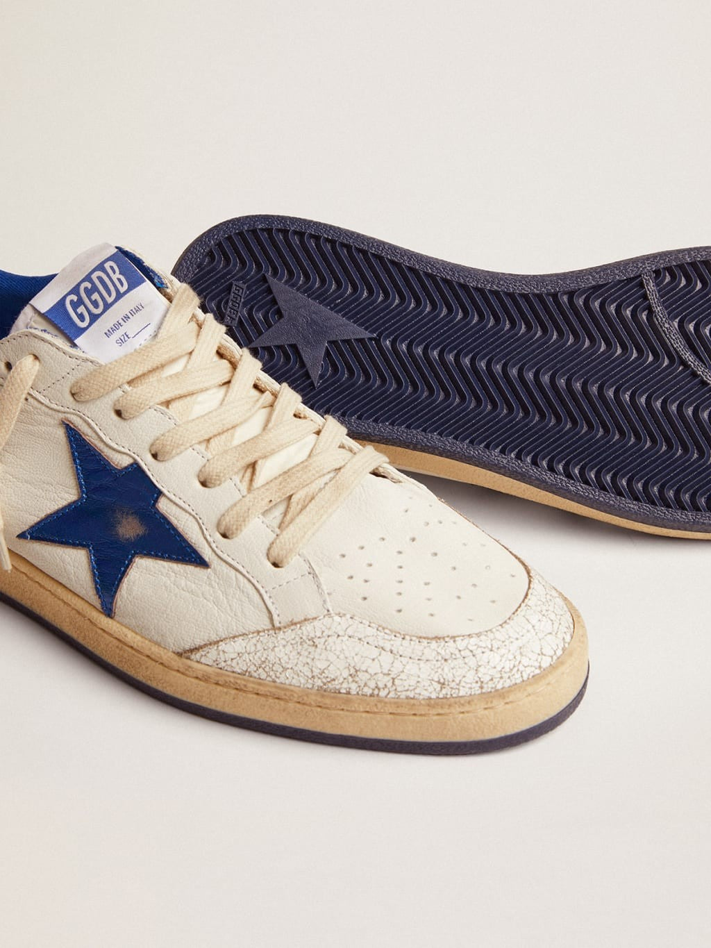 Tenis Golden Goose Ball Star Nappa Upper Laminated Star Hombre