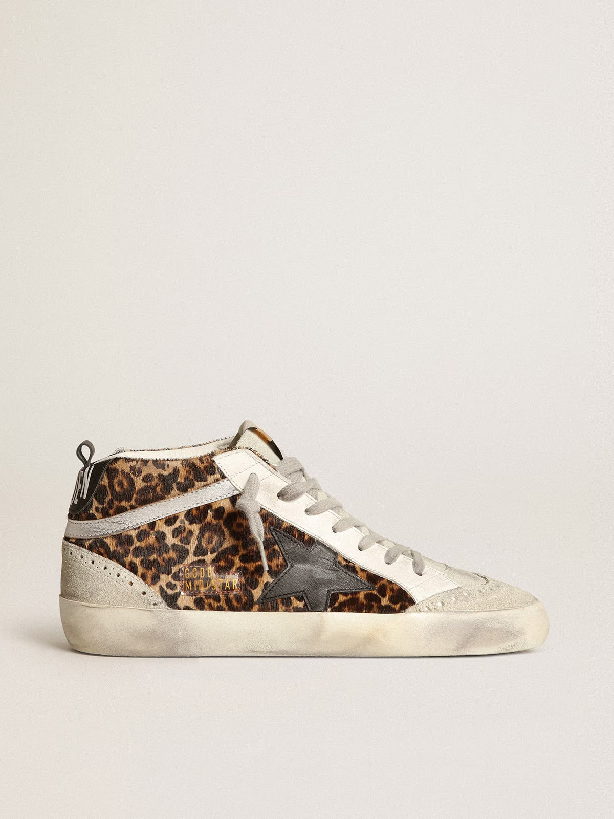 Tenis Golden Goose Mid Star Leopard Mujer