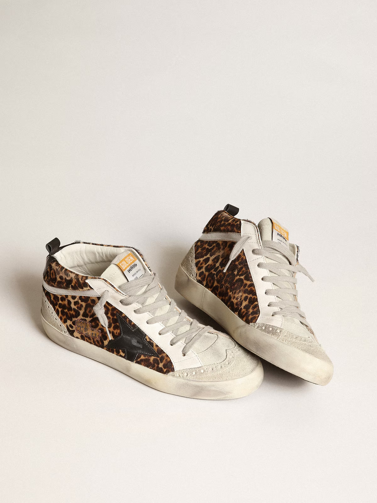 Tenis Golden Goose Mid Star Leopard Mujer