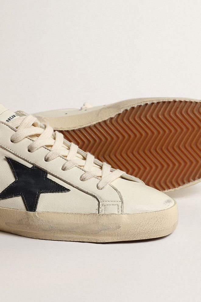 Tenis Golden Goose Super-Star Nappa Upper Shiny Leather Star Hombre