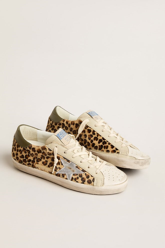 Tenis Golden Goose Super Star Classic With List Horsy Upper Fabric Mujer