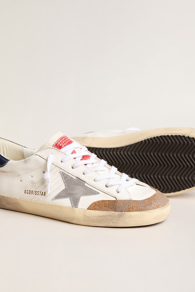 Tenis Golden Goose Super-star Leather Suede Toe Laminate Star Hombre