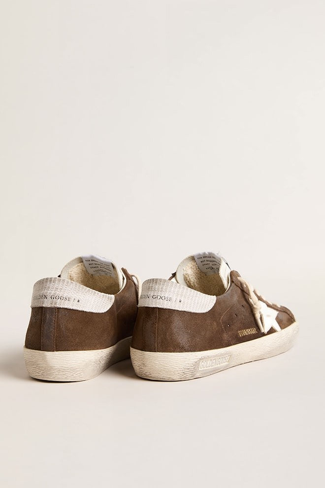 Tenis Golden Goose Super-Star List Suede Upper Leather Star Hombre