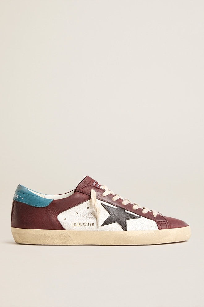 Tenis Golden Goose Super Star Crack And Leather Upper Leather Star Hombre