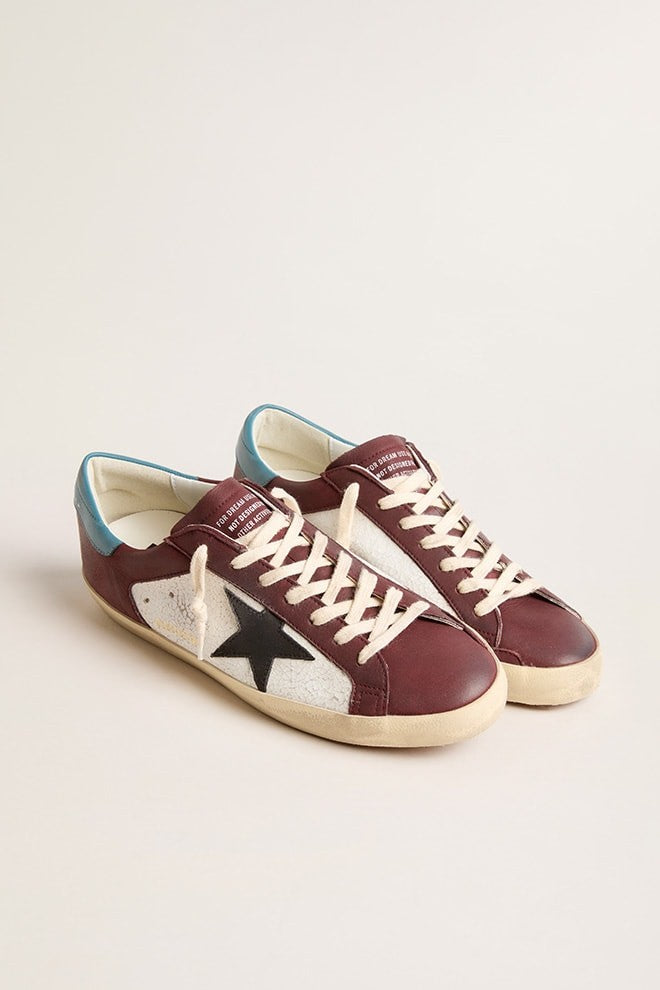 Tenis Golden Goose Super Star Crack And Leather Upper Leather Star Hombre