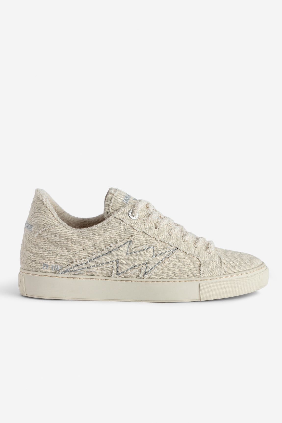 Tenis Zadig La Flash Glitter Denim Mujer