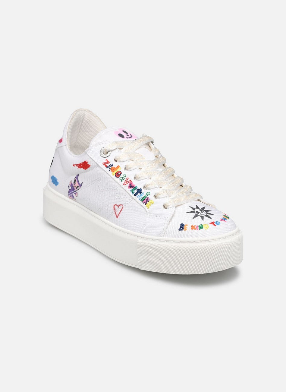 Tenis Zadig La Flash Chunky Canvas Mujer