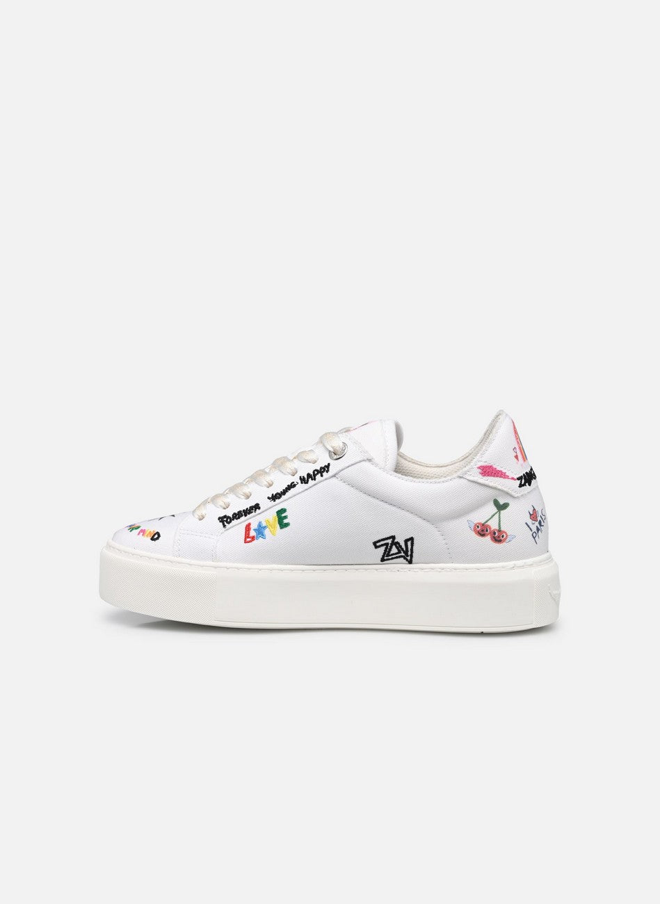 Tenis Zadig La Flash Chunky Canvas Mujer