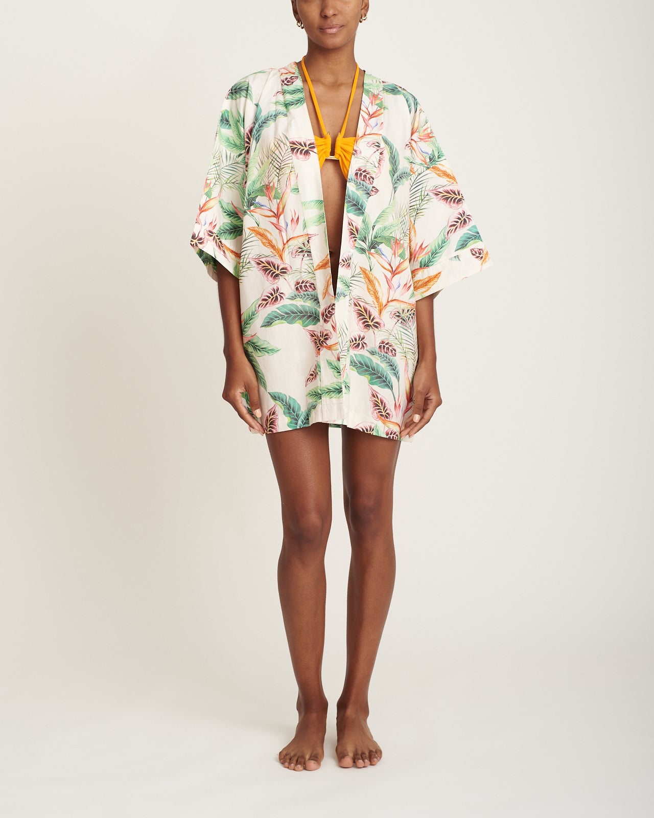 Amber short kimono