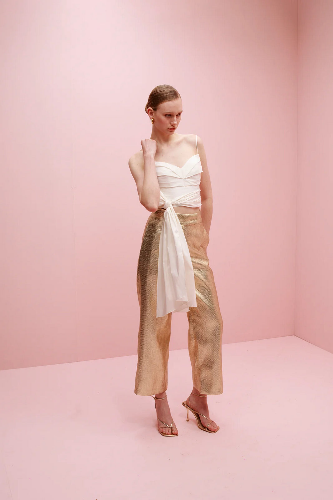 Amarena taffeta top