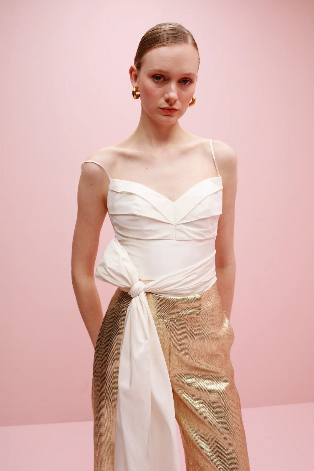 Amarena taffeta top