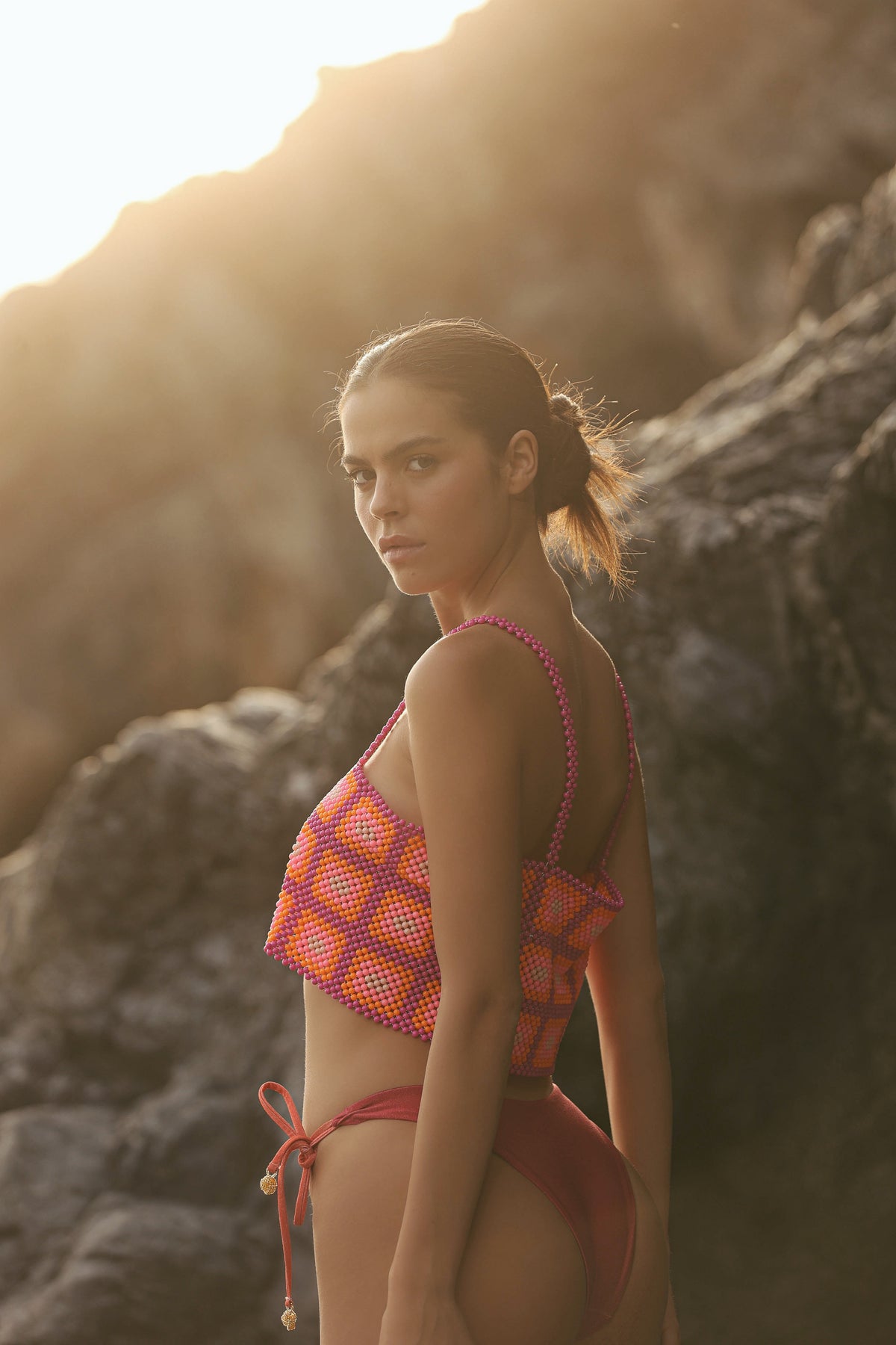 Bandeau beads top