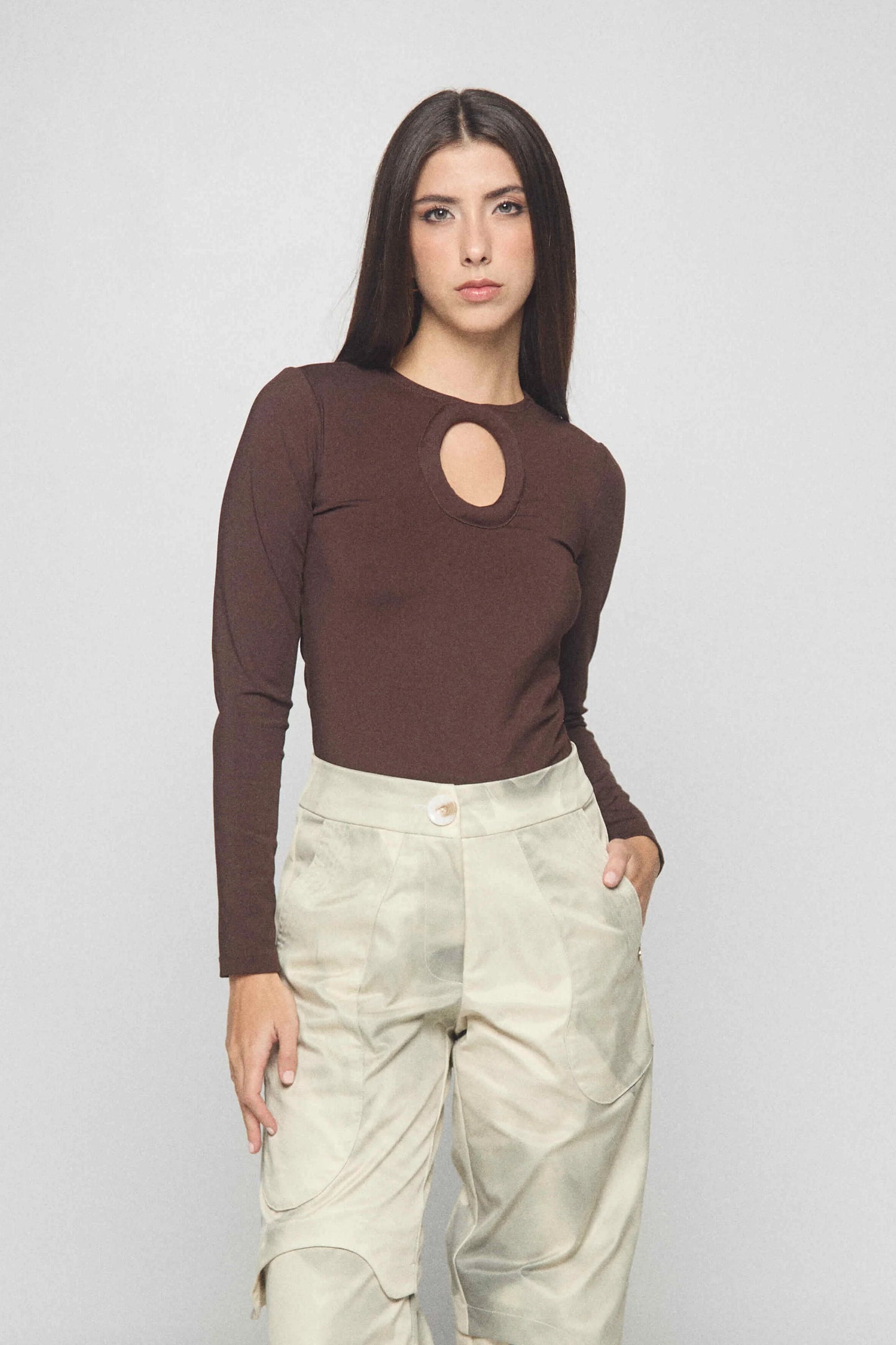 Nube brown top