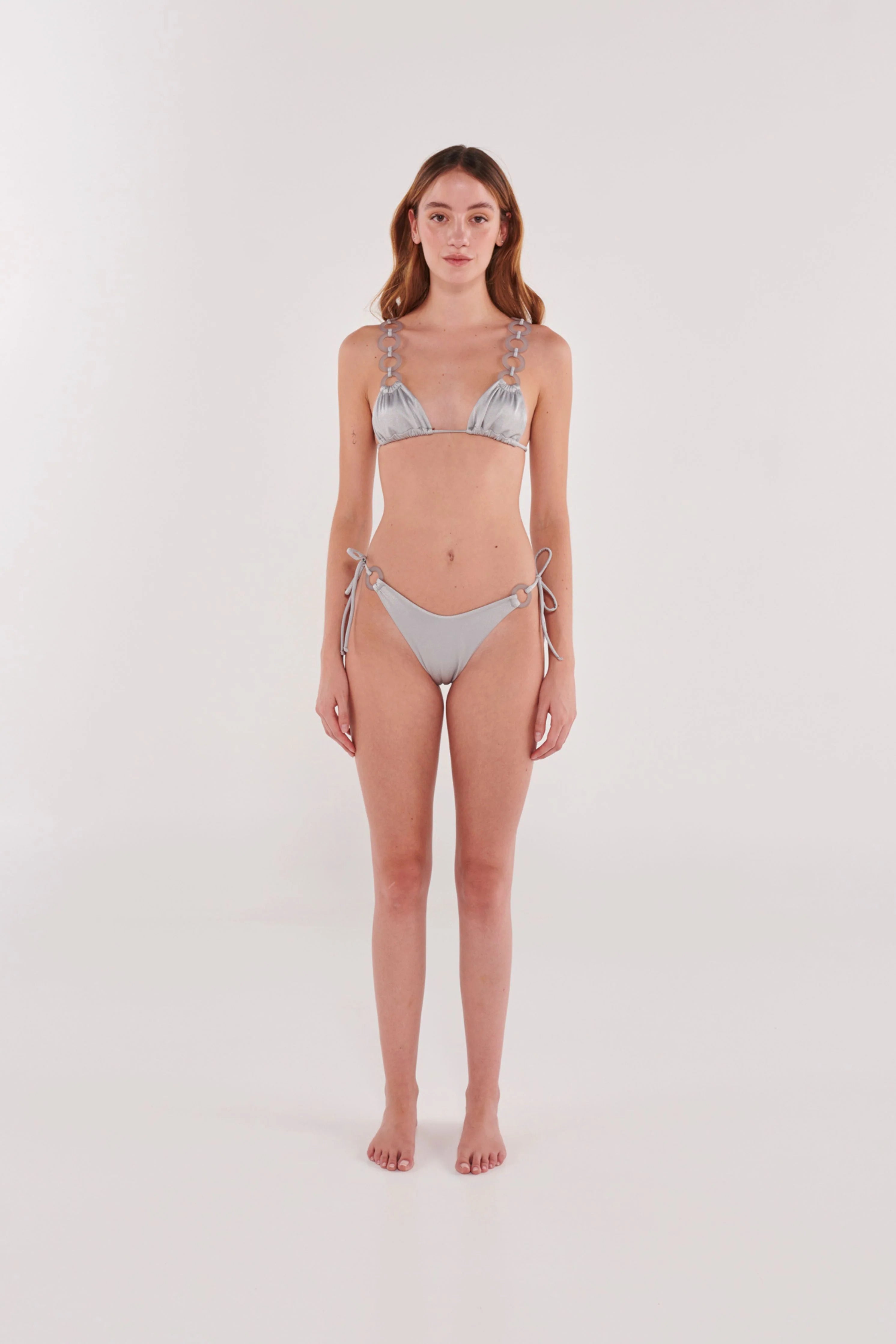 Top Bikini Sleek Silver