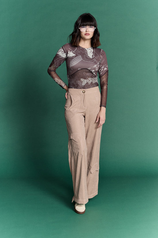 Trapezoida tan pants