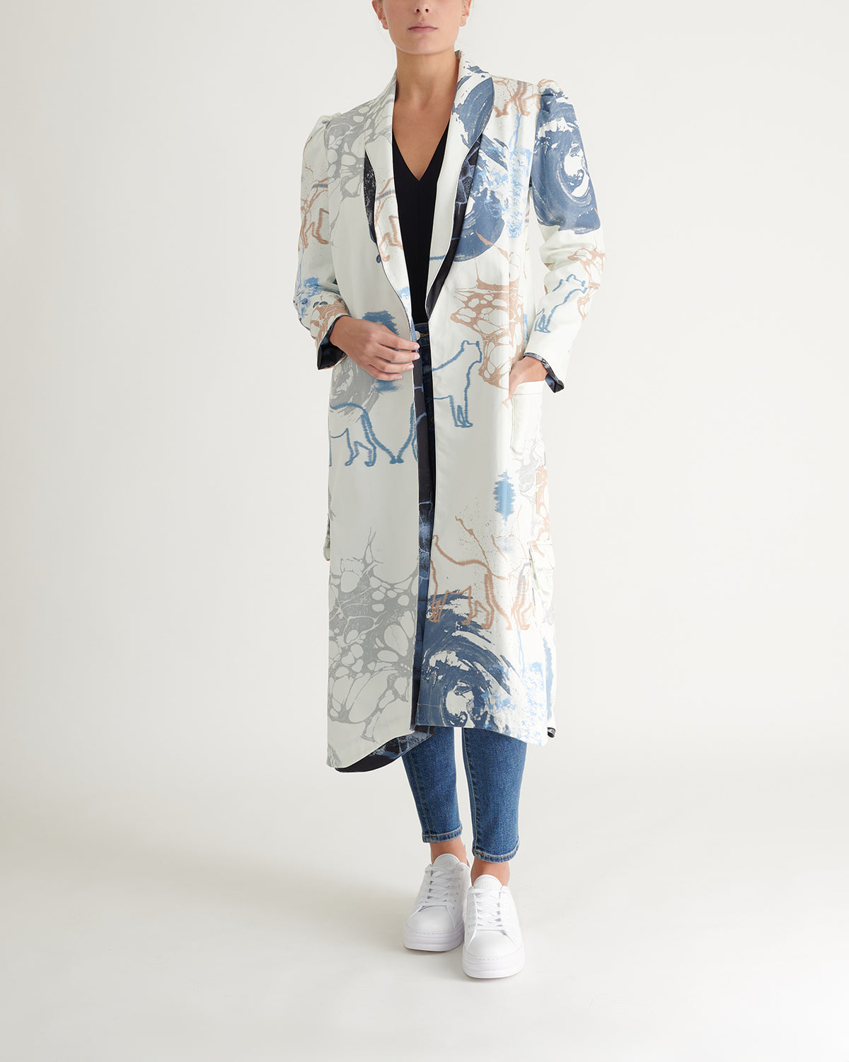 Reversible rock trench coat