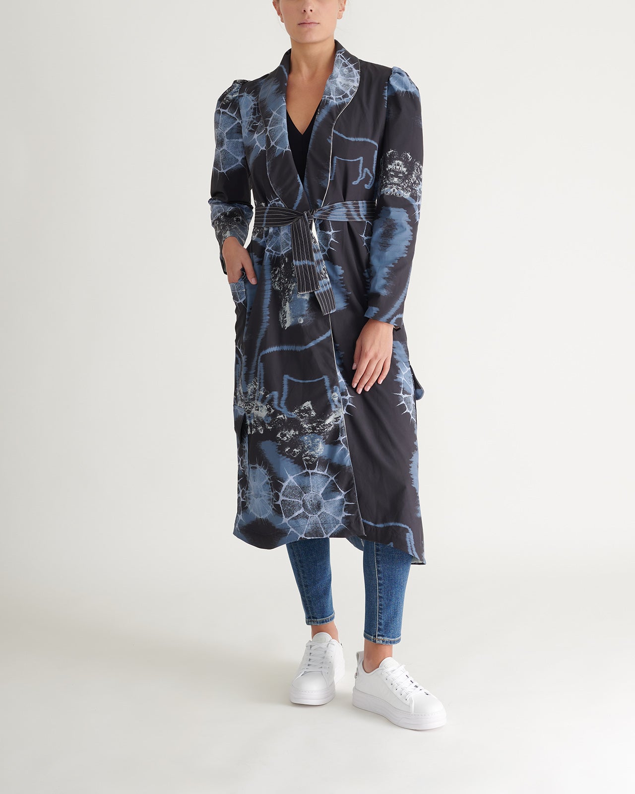 Reversible rock trench coat