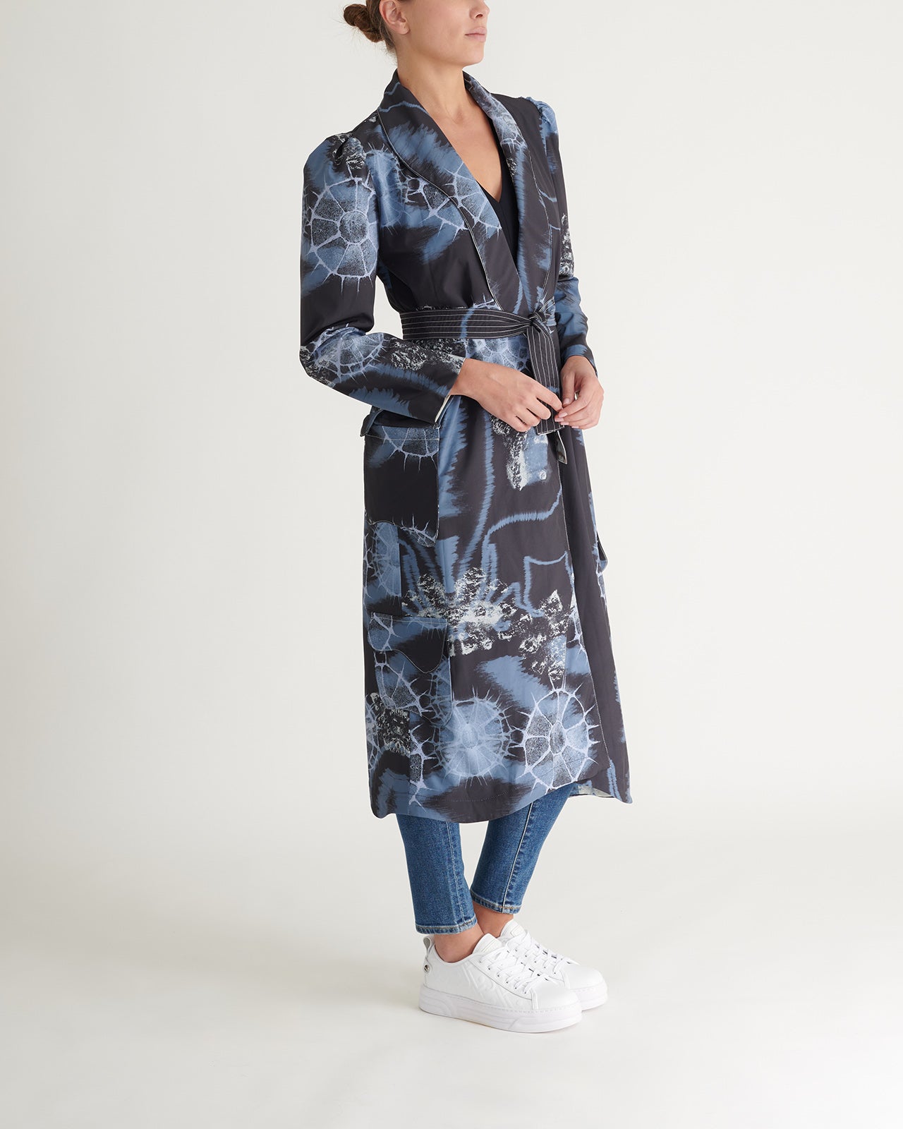Reversible rock trench coat