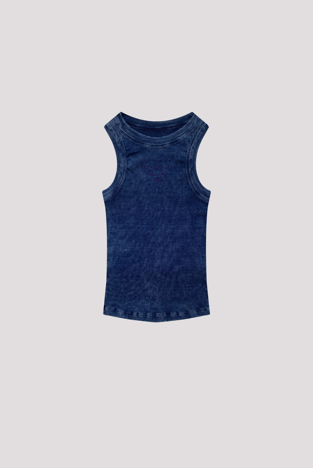 Camiseta De Tirantes Azul Profundo