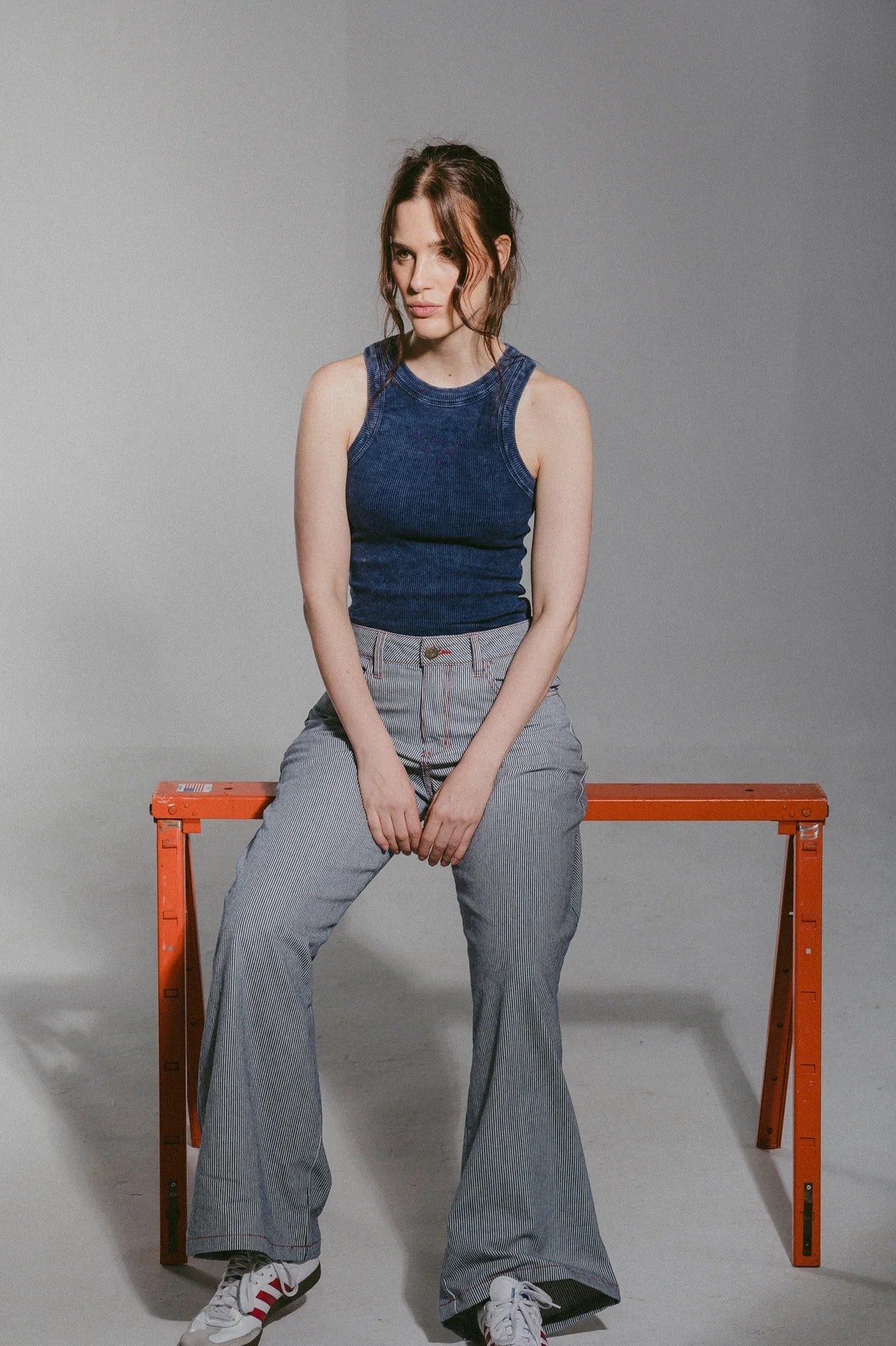 Deep blue tank top