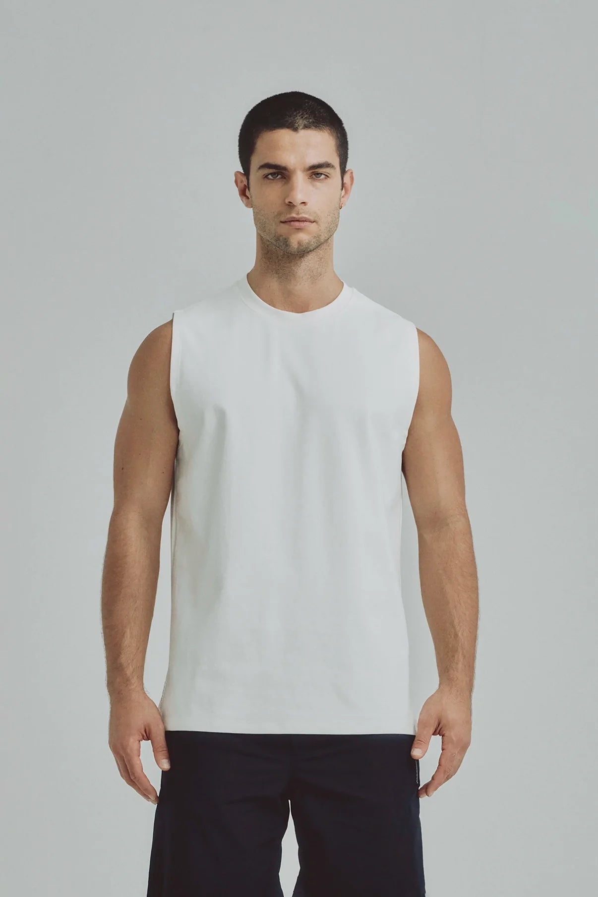 Relax fit cobalt tank top