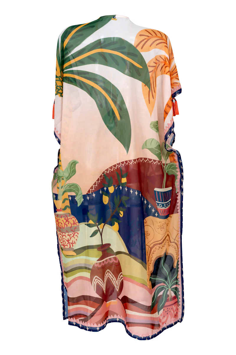 Multicolor long cardigan